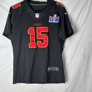 Men's Patrick Mahomes Black Kansas City Chiefs Super Bowl LVIII Carbon Fashion